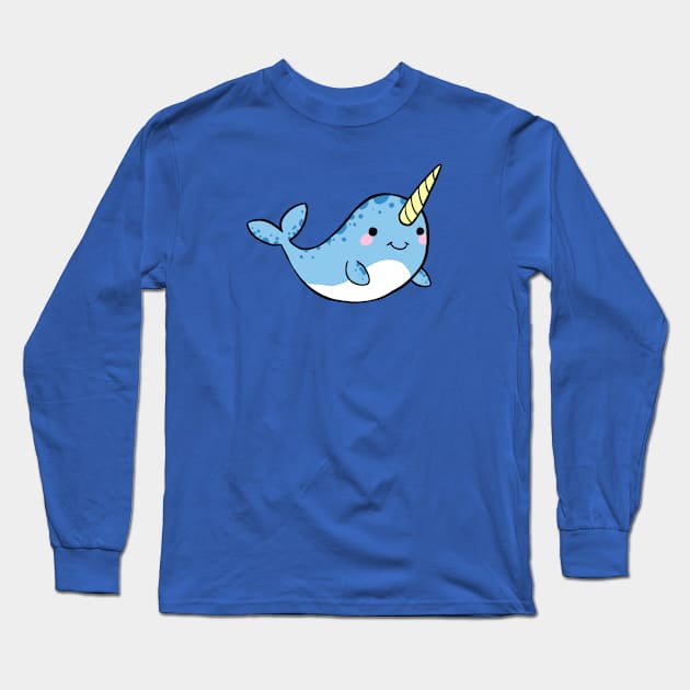 Unicorn of the sea Long Sleeve T-Shirt by cartoonowl